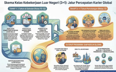 Program Kelas Kebekerjaan Luar Negeri (3+1) SMK Jembatan Lulusan SMK
